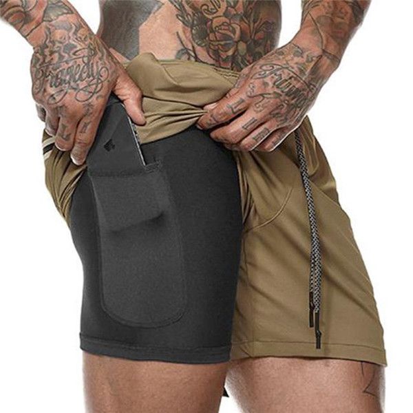 

fashion running shorts sporting beaching trousers bodybuilding sweatpants fitness short jogger casual gyms men 07, Black