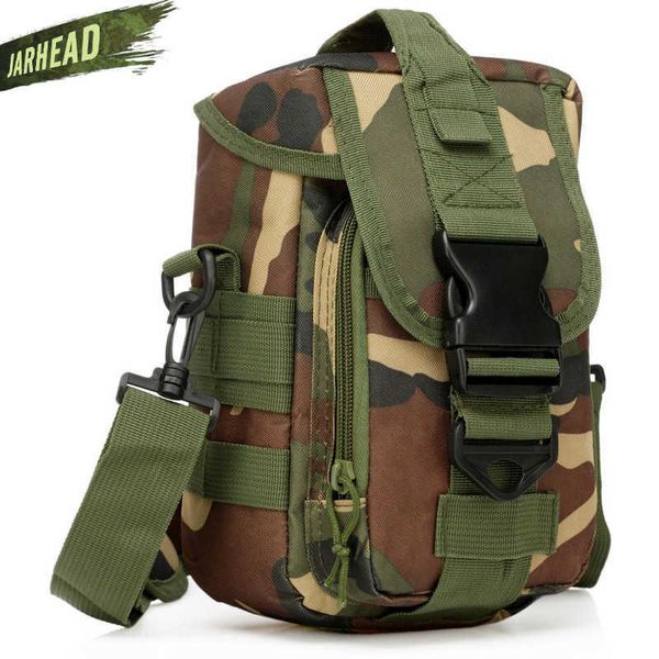 Taktische Militärische Kleine Utility Pouch Pack Armee Molle Sport Crossbody Schulter MOLLE Outdoor Radfahren Camping Wandern Klettern Tasche Y0721