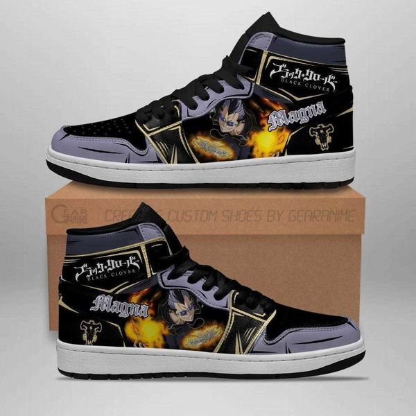 

black bull magna sneakers black clover anime shoes high basketball shoes non slip