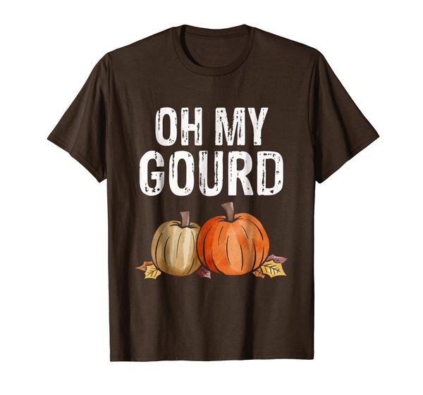 

oh my gourd funny thanksgiving t-shirt, White;black