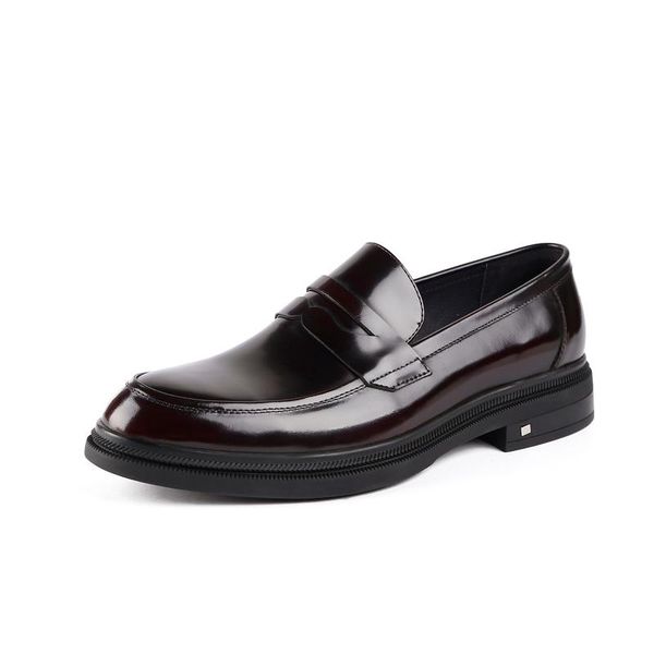 

dress shoes platform black / brown mens office genuine leather father's male formal wedding