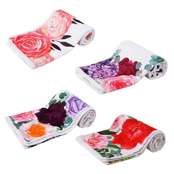 

baby blanket flannel pgraphy monthly p newborn milestone crawling mat u50f