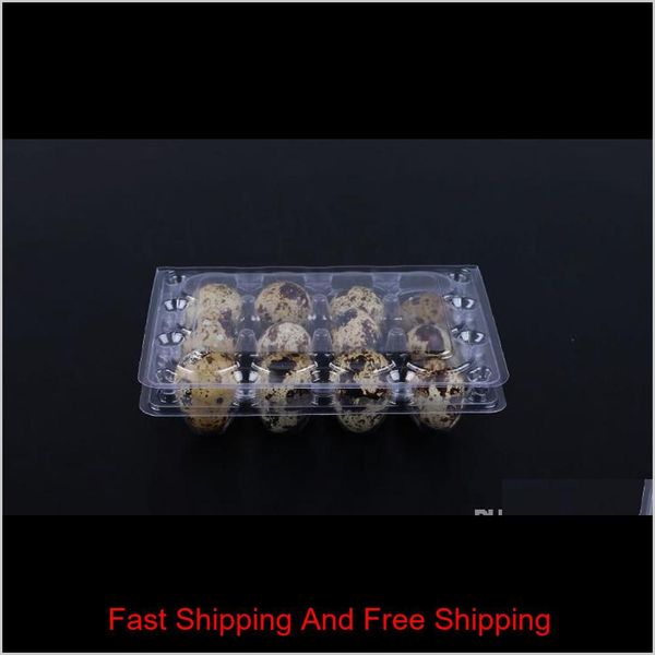 

wholwsale 12 holes creative quail egg containers plastic egg boxes d28mm/h39mm 1500pcs/lot qylbmt wrhome