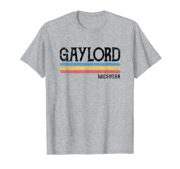 

Vintage Gaylord Michigan MI Gift Love Souvenir T-Shirt, Mainly pictures