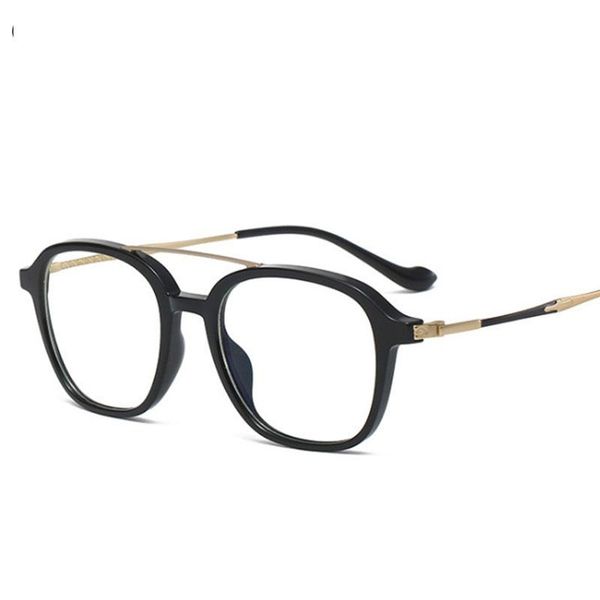 

fashion sunglasses frames tr90 square ultralight anti-blue light glasses men women optical computer 50397, Black