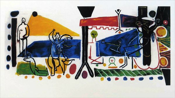 

pablo picasso the family home decor handpainted/hd-print oil painting on canvas wall art canvas picture 210222