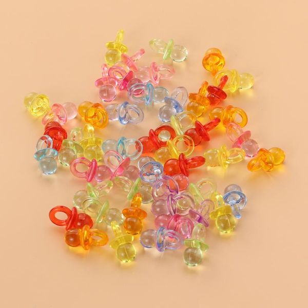 

pacifiers# 50 pcs mixed acrylic small baby pacifiers for shower decorations table scatter party favors games