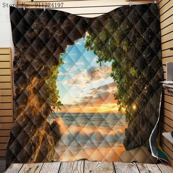 

comforters & sets insect bedspread beautiful scenery pattern quilt blanket for home bed cover 3d print fireworks quilting textiles suitable
