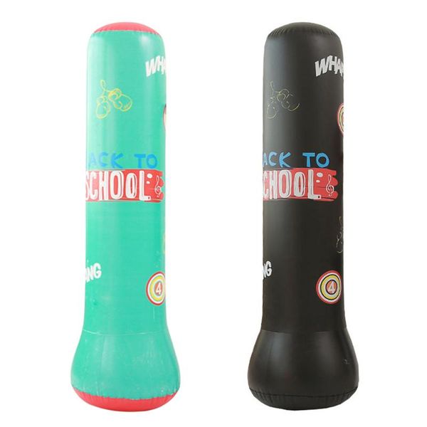 

sand bag inflatable boxing standing fitness punching sandbag for children pvc tumbler kids training target