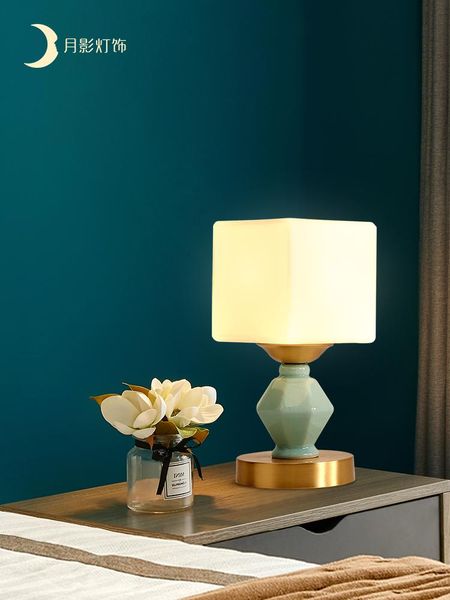 

nordic simple modern ceramic table lamp for living room study bedroom bedside lamp desk night light home decorative table