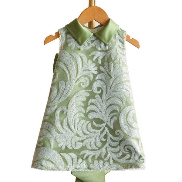 

girls dresses children clothing kids clothes flower princess wear big bow birthday holiday formal baby dress b8527, Red;yellow