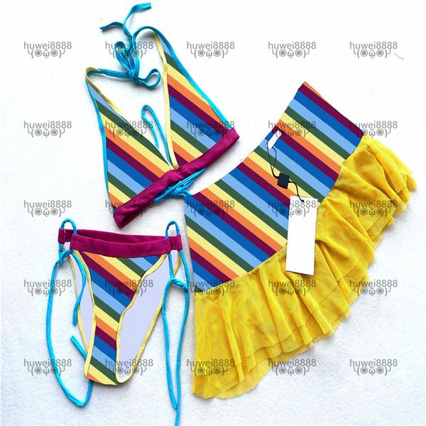 

colorful skirt bikini hipster padded women's push up swimwears outdoor vacation luxury swimming bandage designer swimsuits four seasons