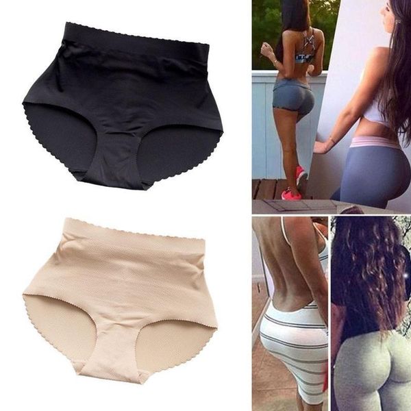 

women's shapers lady padding panties bum padded bulifter enhancer push underwear up seamless buttocks hip shapewear h9v5, Black;white
