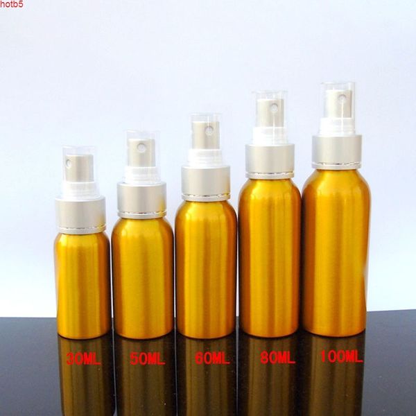 Luxus Gold Parfüm Flasche Leere Kosmetikbehälter Zerstäuber Aluminium Reise 30 ml 50 ml 60 ml 80 ml 100 ml 20 teile/losgute menge