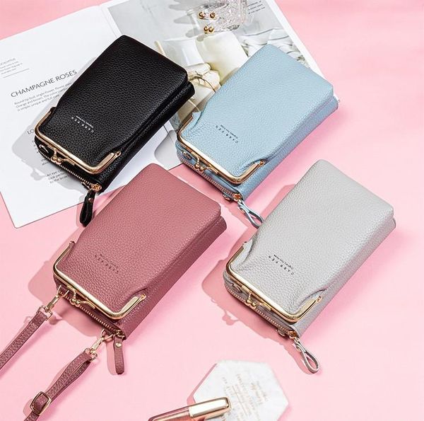 

storage boxes & bins women phone bag solid crossbody cellphone fashion daily use card holder mini summer shoulder for wallet girls