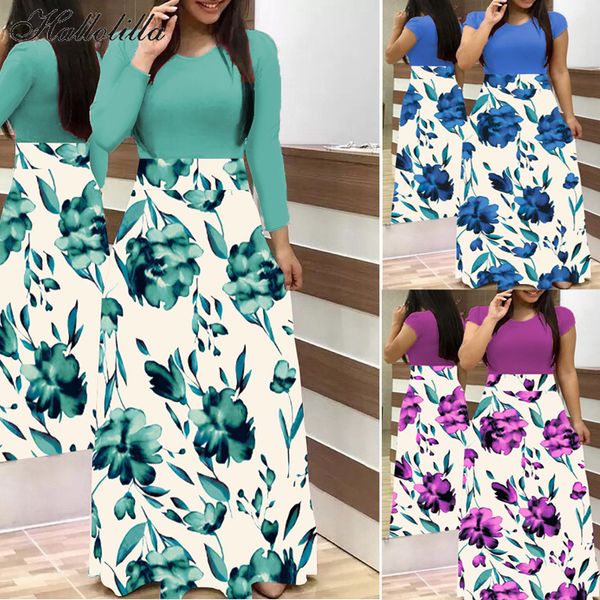 

2021 new casual patchwork women bodycon long print summer party es woman clothes vestido de fiesta plus 5xl 564c, Black;gray