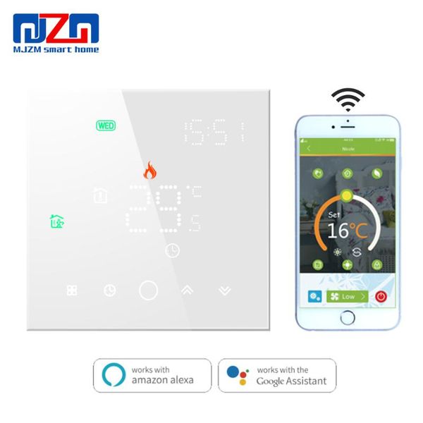 

smart home control mjzm wifi thermostat for electrical/water heating thermoregulator work with alexa tuya google
