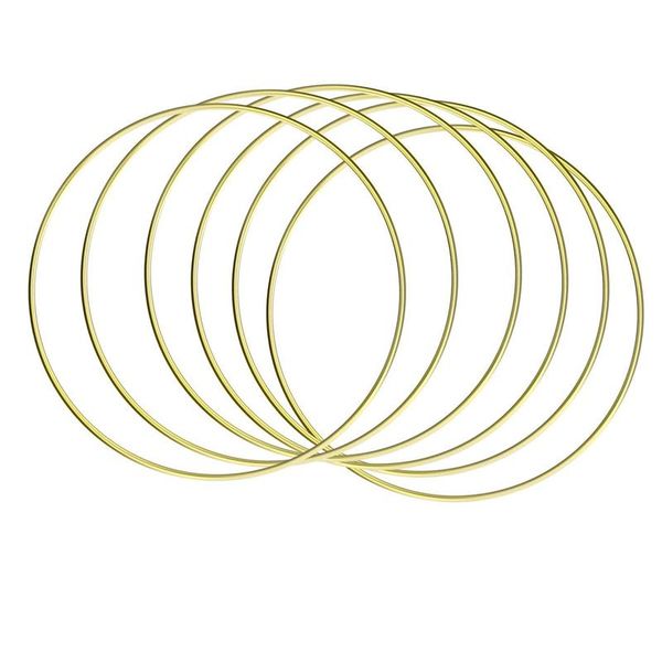 

6 pcs 35cm metal garland garland gold frame ring for wedding decoration and diy dream catcher handicrafts