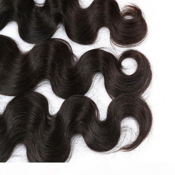 

malaysian virgin hair body wave bundles honey queen hair products 1 pcs natural color 100% human hair weaving extensions, Black