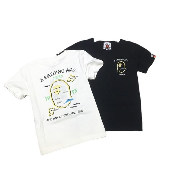 

new boys' summer kids' western cotton half sleeve children's loose pullover t-shirt, Blue