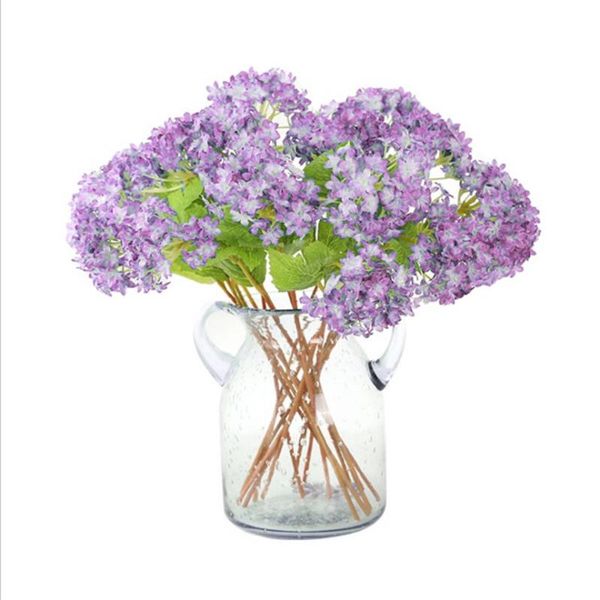 

decorative flowers & wreaths artificial hydrangea wedding bridal bouquet for home,office table decor 1 bundles fake