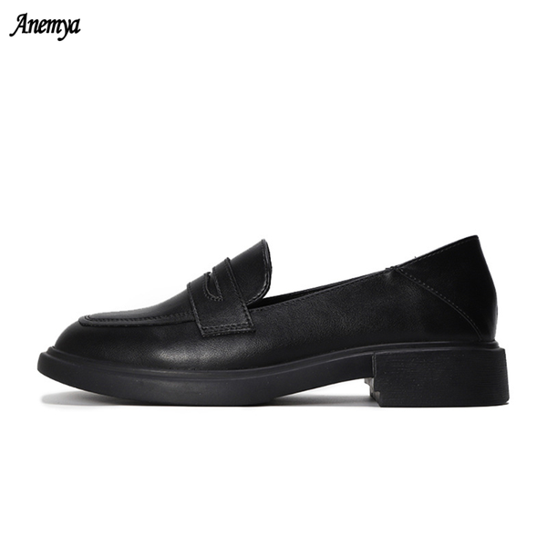 

designer women's loafers lady platform casual shoes woman classic leather black office shoes spring autumn 2021 new