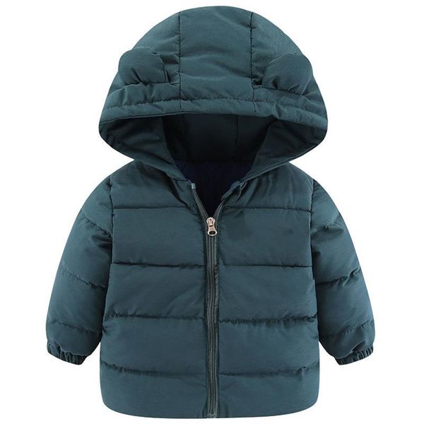 

down coat winter thicken kids jackets for girls coats boys plus cashmere toddler hooded outerwear infant children clothes, Blue;gray