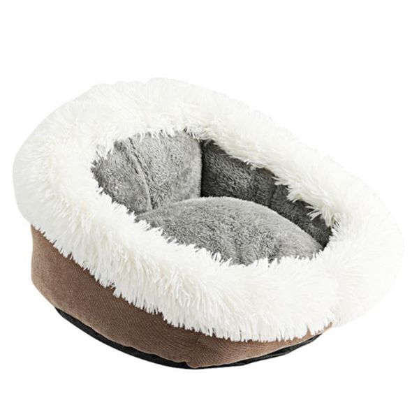 

super warm cat cave bed dog house puppy kennel shelter for kitty and nest for kitten small animals edge with soft hair