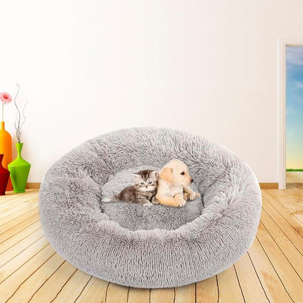 

pet plush donut cuddler round pet bed depth kennel for dogs and cats