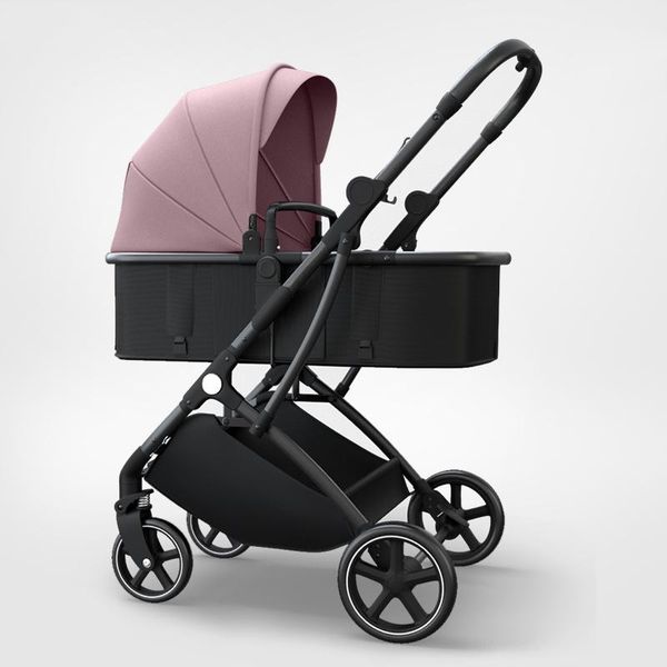 

strollers# luxurious baby stroller 2 in 1 portable travel carriage folding prams aluminum frame high landscape car for born