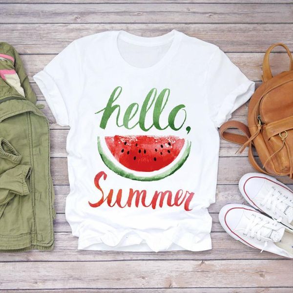 

pineapple watercolor fruit print womens t shirt graphic streetwear tee tees shirts,drop ship, White