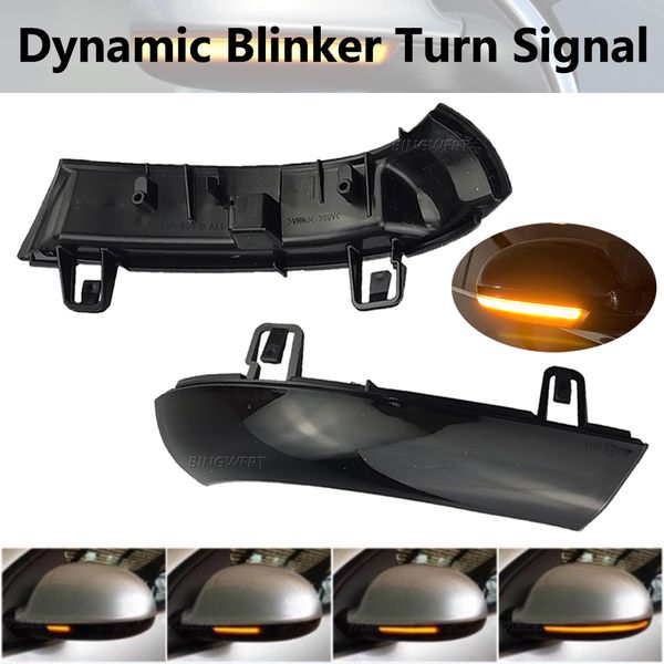 

2pcs for vw golf 5 gti v mk5 jetta passat b5.5 b6 sharan superb eos dynamic led turn signal light side wing mirror indicator