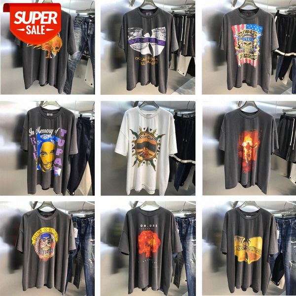 

grade metallica vintage collection tee old rock men and women loose print short-sleeved t-shirt #an9k, White;black