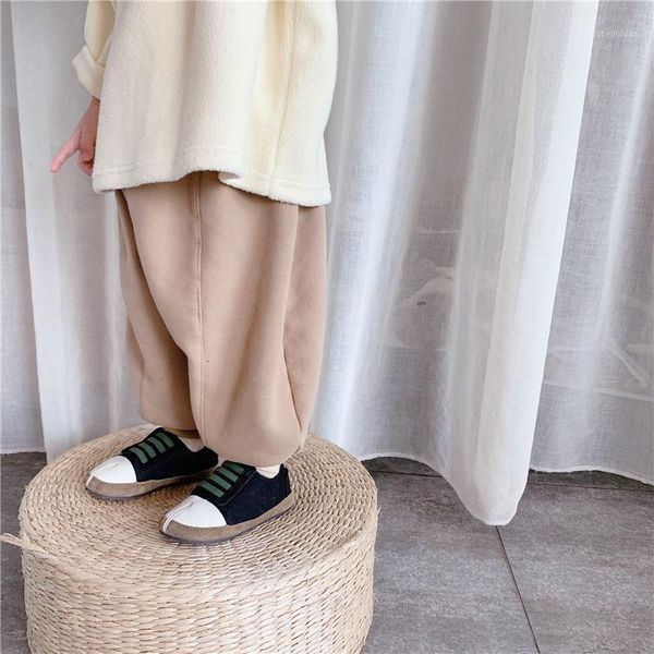 

winter kids clothes fur lining boys pants harm trousers girls clothes1, Blue