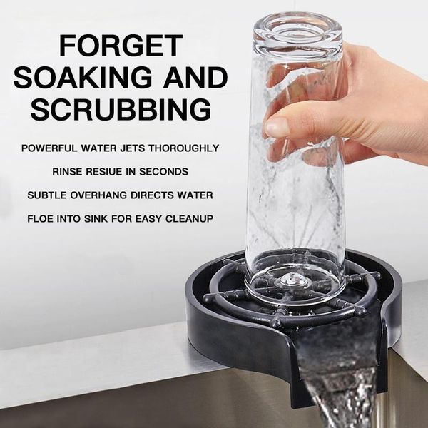 

kitchen faucets bar counter washing cup sprayer sink high pressure stainless steel coffee milk tea ktv business automatic faucet