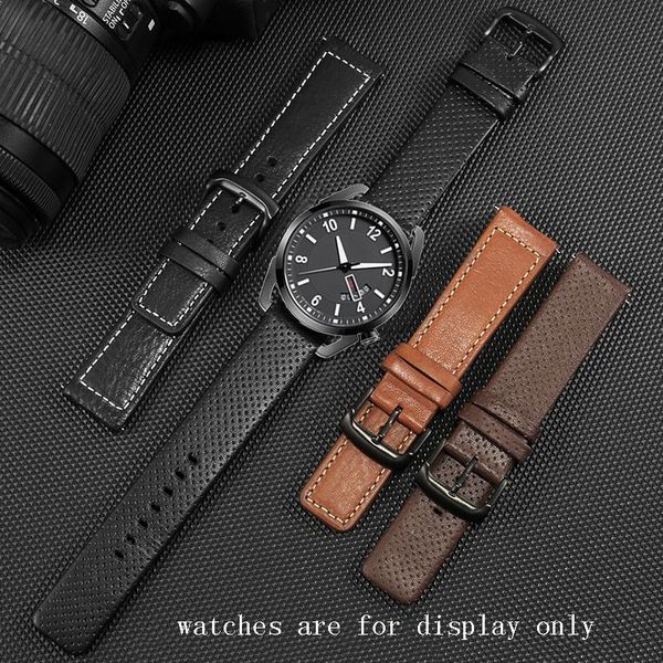 

watch bands replacement bm8475/26e 00f00x series genuine leather strap 20mm 22mm black brown men's bracelet quick release