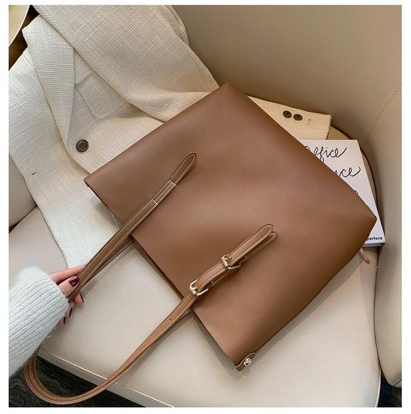 

evening bags women bag solid women's pu leather handbags luxury lady hand purse pocket composite big tote sac bols