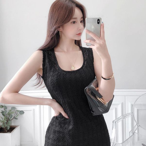 

elegant dressed in black summer lace simple thin liner pencil dress ta7128 ulpx, Black;gray