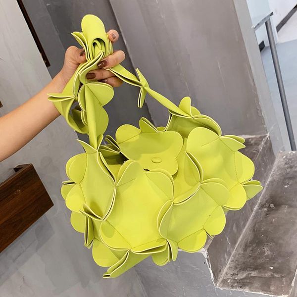 

evening bags luxury underarm bag 2021 summer high-quality pu leather flowers shoulder