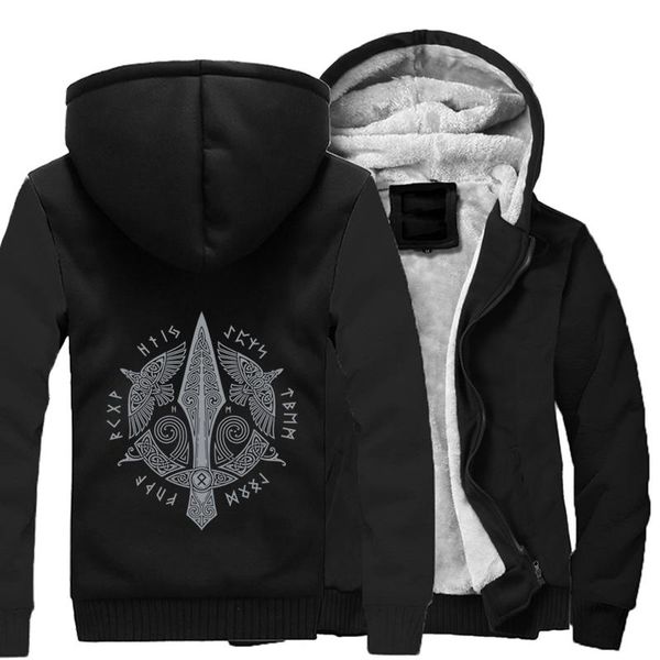 

men's jackets odin jacket men tv coat coats streetwear usa eu european size big s-5xl hoodies zipper sweatshirt, Black;brown