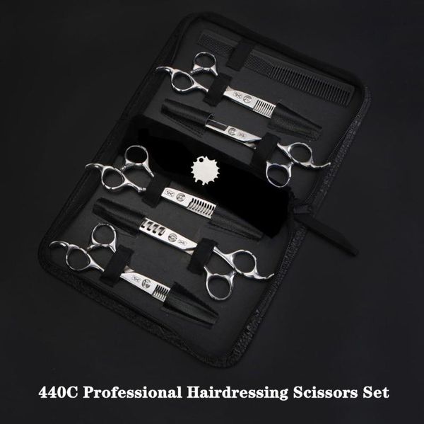 

hair scissors 6'' jp 440c professional hairdresser set salon tools razor stainless steel barber thinning