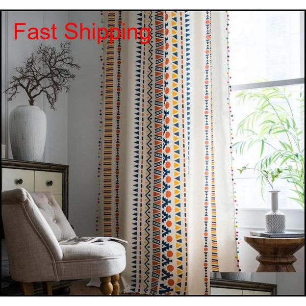 

american style room curtain cotton linen curtain bedroom living room kitchen curtains printed color jllonp network2010