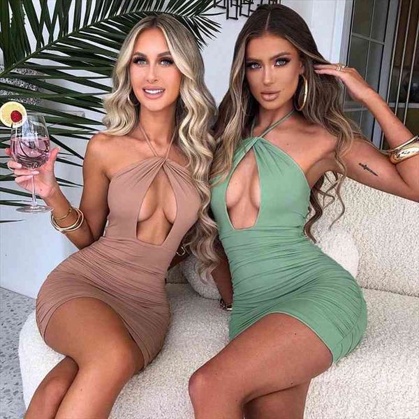 

fashion backless bodycon ruched women dresses summer club party casual for cut out skinny clubwear mini, Black;gray