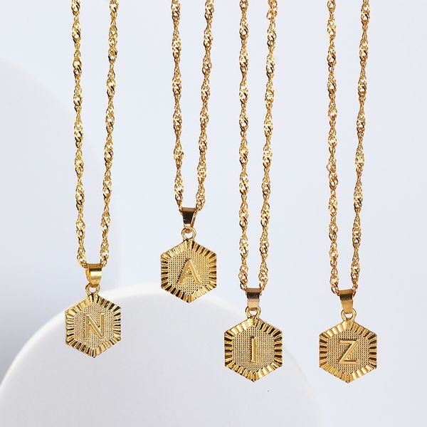 

nz1923 jewelry 26 capital letters necklace versatile for men and women, Silver