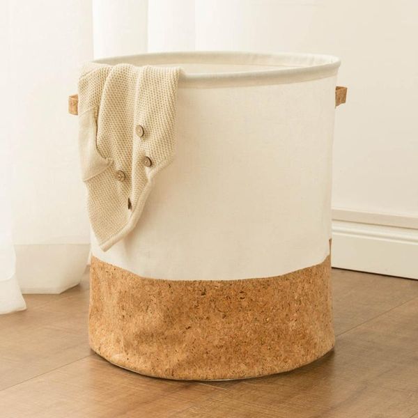 

dirty clothes laundry basket waterproof foldable cotton linen collapsible toy organizer clothes storage bin