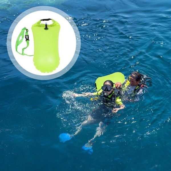 

outdoor bags 2pcs portable inflatable swim bag swimming pouch life-saving