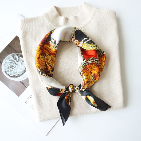 

silk scarves with different designs and colors for women, Blue;gray