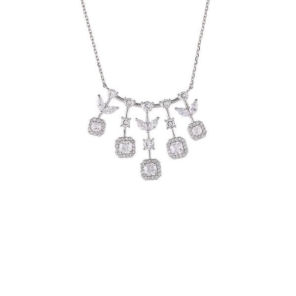 

pendant necklaces europe and the united states big-name cross-border with same branch olive necklace collarbone chain female gdsp171, Silver