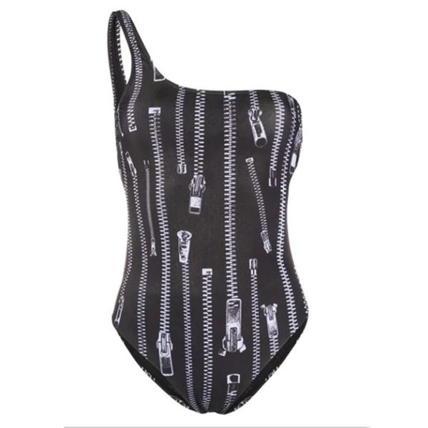 

print fashion one shoulder swimsuit women one piece swimwear beachwear monokini bathing suits swimsuits
