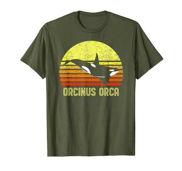 

Orca Killer Whale Dolphin Marine Science Biologist Retro Sun T-Shirt, Mainly pictures